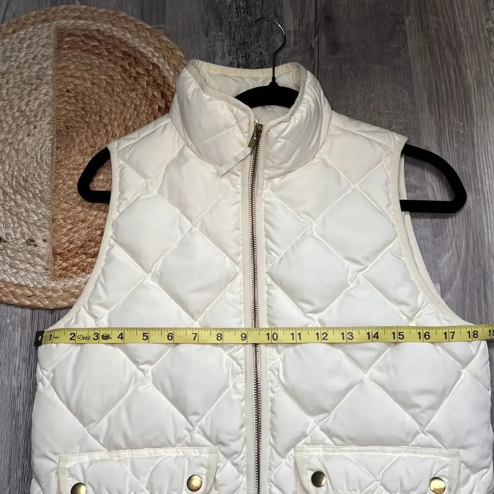 J. CREW Excursion Quilted Down Womens Vest